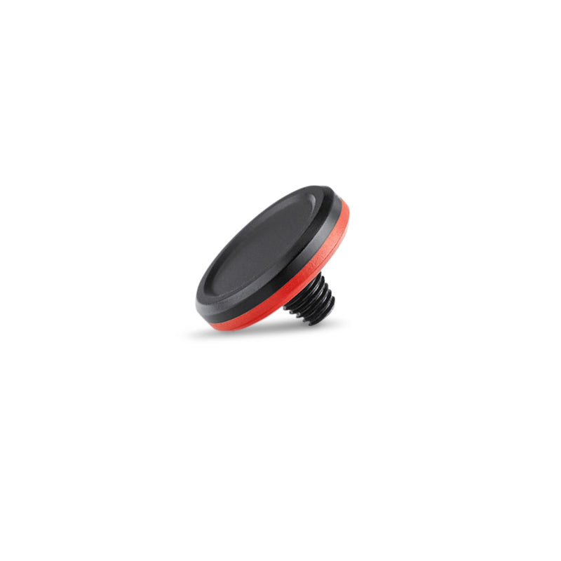 Soft Release Button, Aluminium, Black Anodized