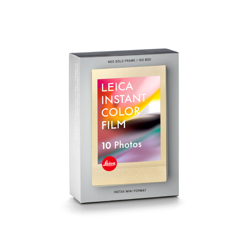 LEICA INSTANT COLOUR FILM PACK (Mini) Neo Gold Frame (10 photos)