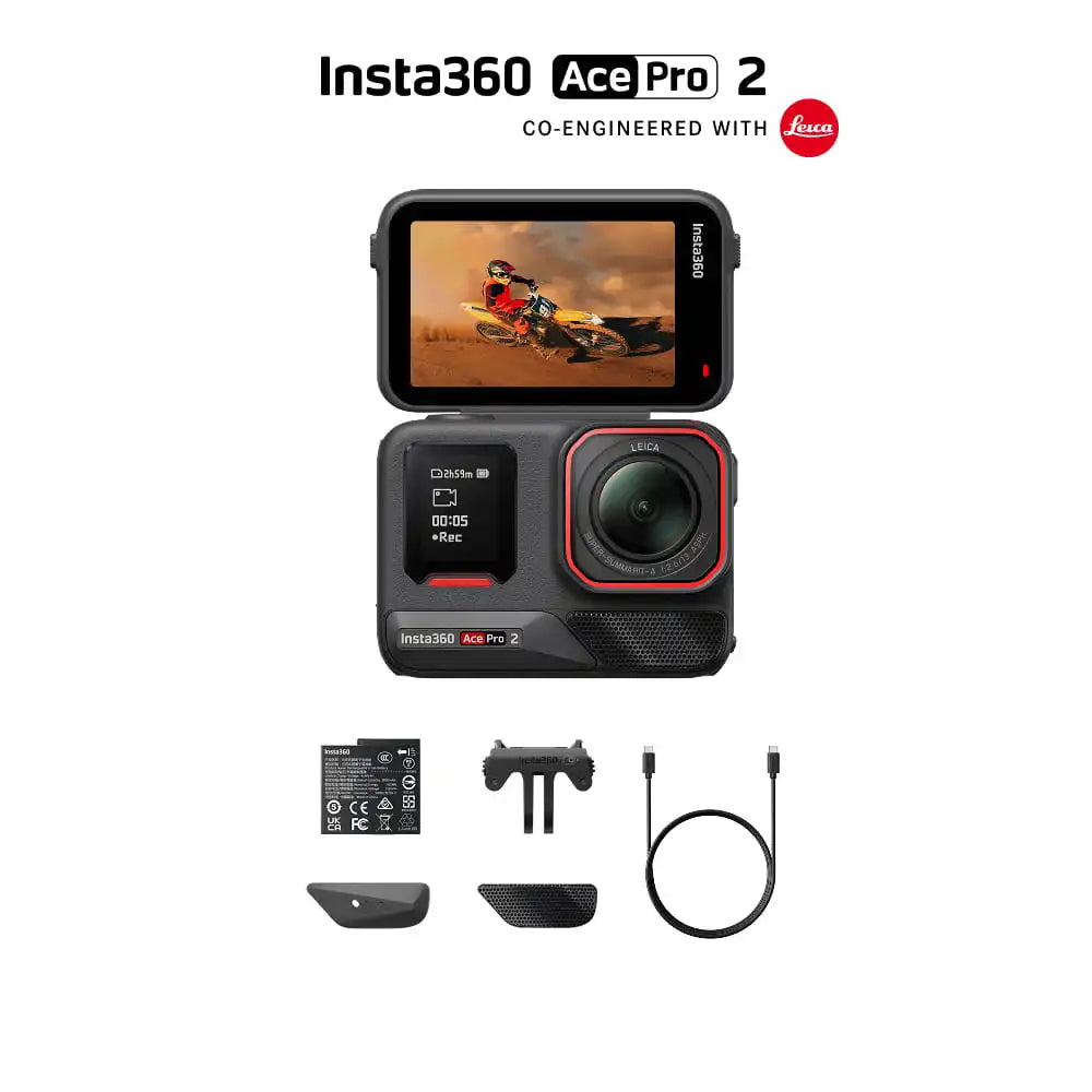 Insta360 Ace Pro 2 Single Battery Bundle (Midnight Black)