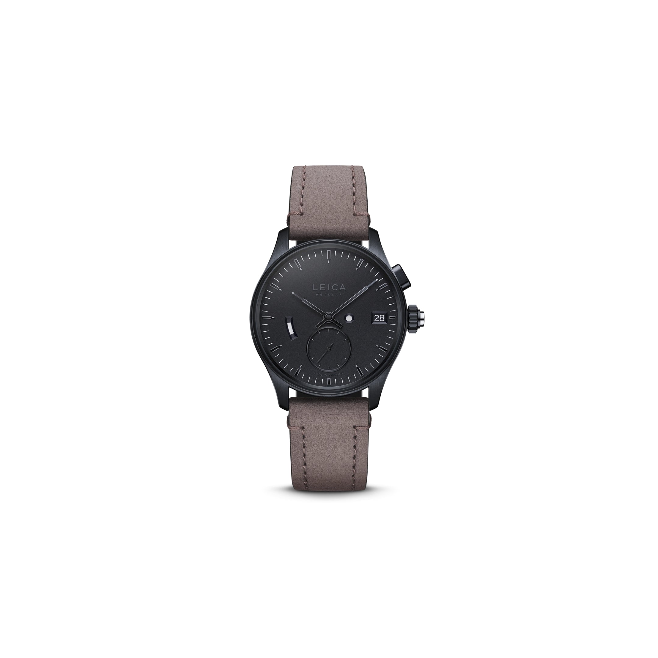 Leica Calf-Leather Strap, Nubuck castano