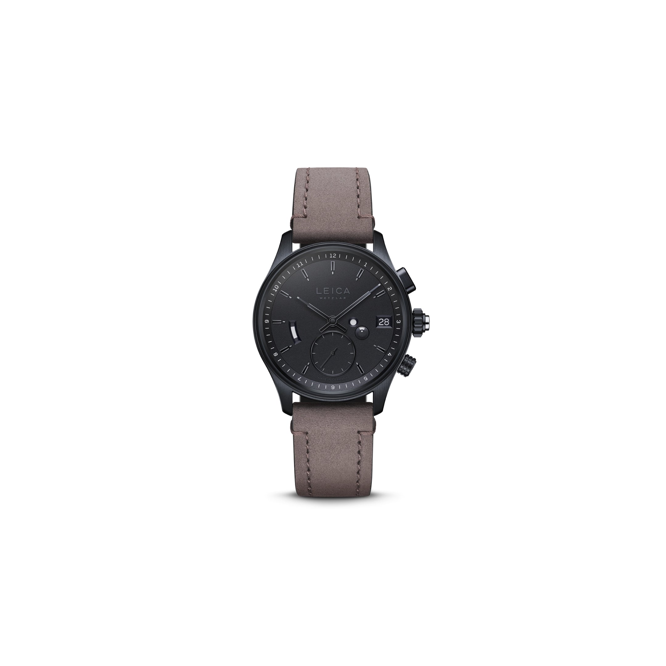 Leica Calf-Leather Strap, Nubuck castano