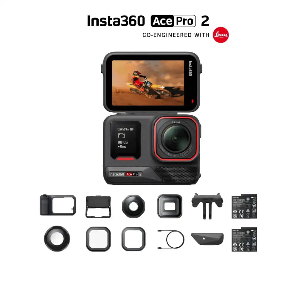 Insta360 Ace Pro 2 Ultimate Videography Bundle (Midnight Black)