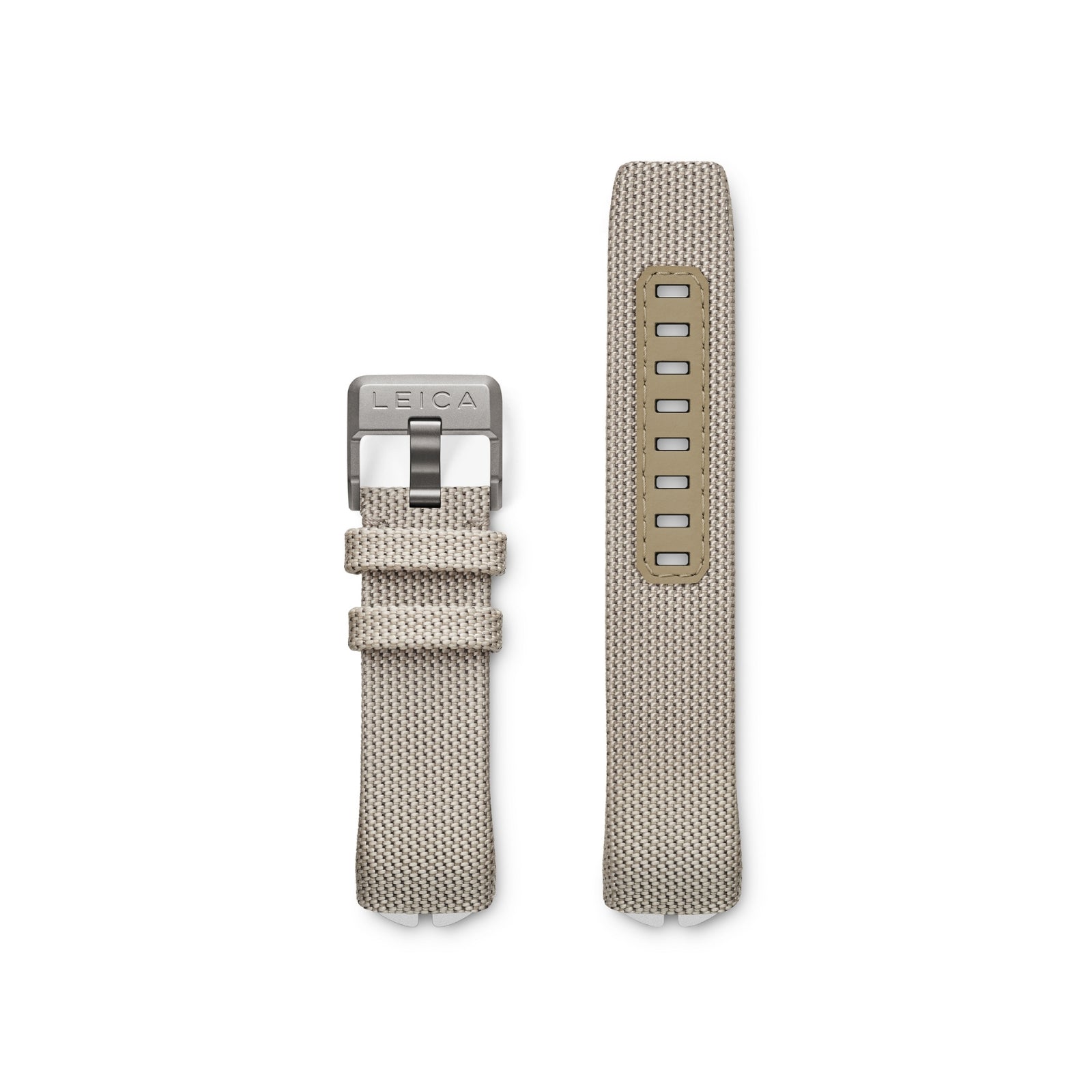 Leica ZM 12 Fabric Strap, Beige, with Mounted Titanium Pin Buckle