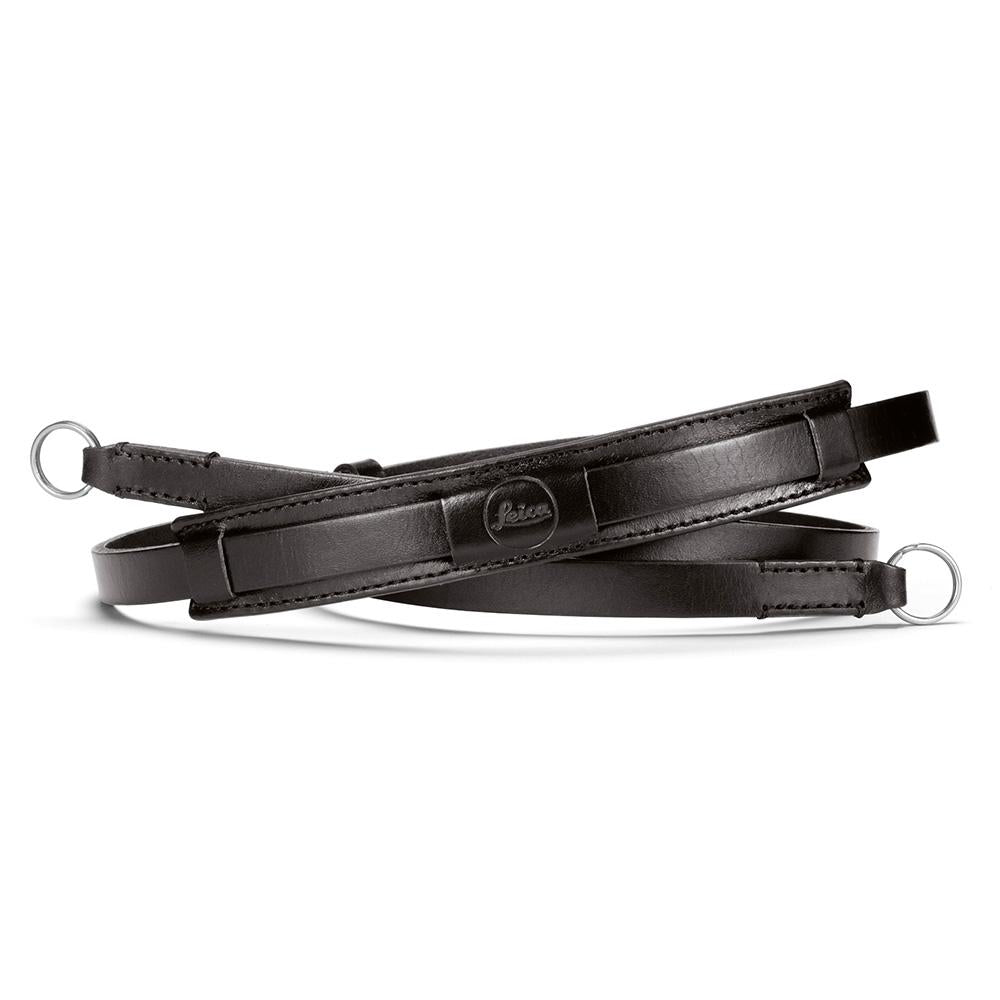 Neck strap vintage, leather, black