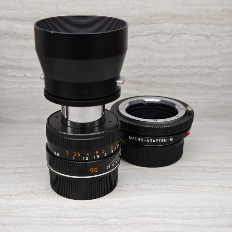 (Pre-Owned) 11629 LEICA MACRO-ELMAR-M 90MM WITH MACRO ADAPTER