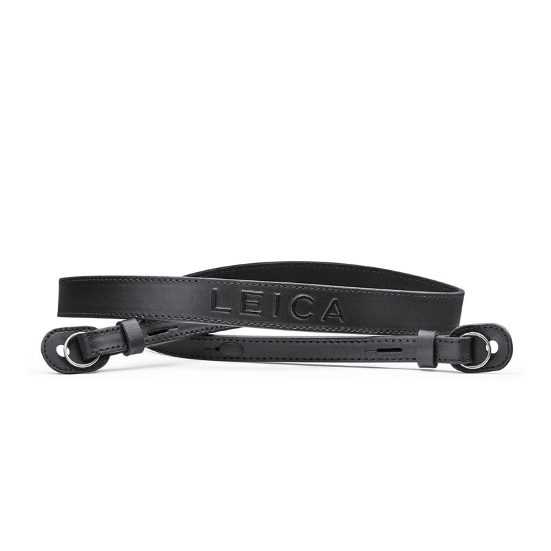 LEICA CARRYING STRAP, LEATHER, BLACK