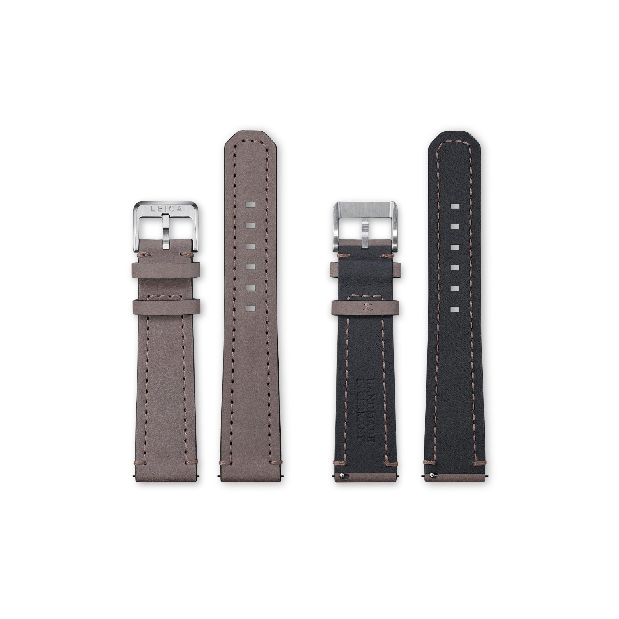 Leica Calf-Leather Strap, Nubuck castano