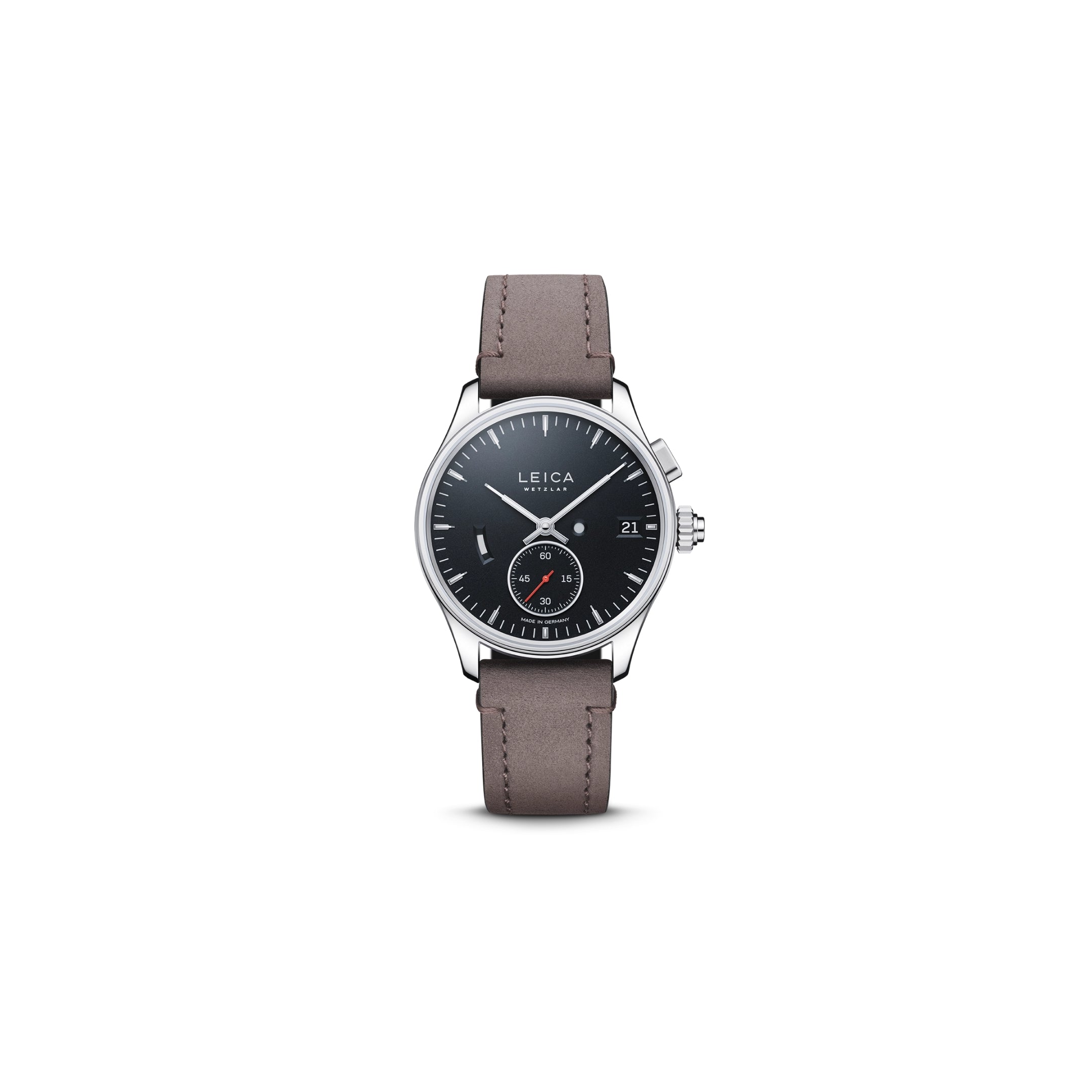 Leica Calf-Leather Strap, Nubuck castano