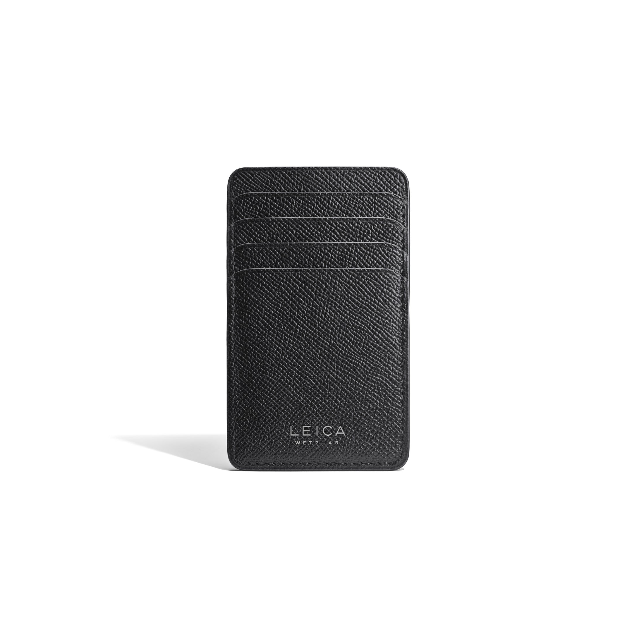 Leica Cardholder horizontal, leather, black