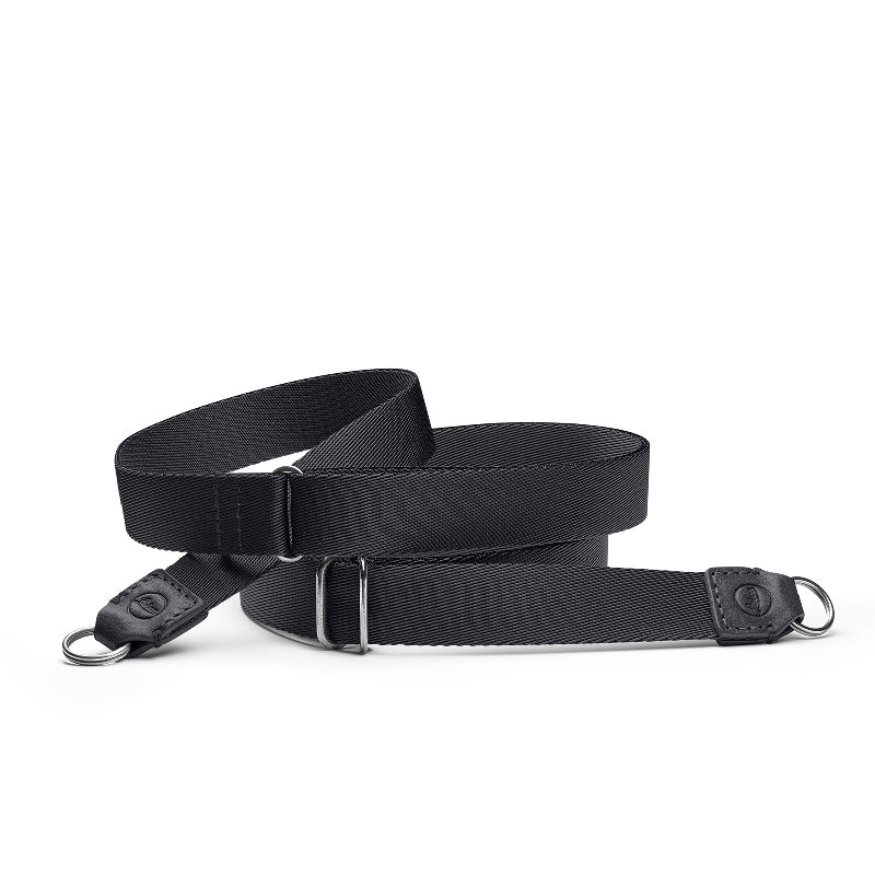 Carrying strap, fabric, leather, black