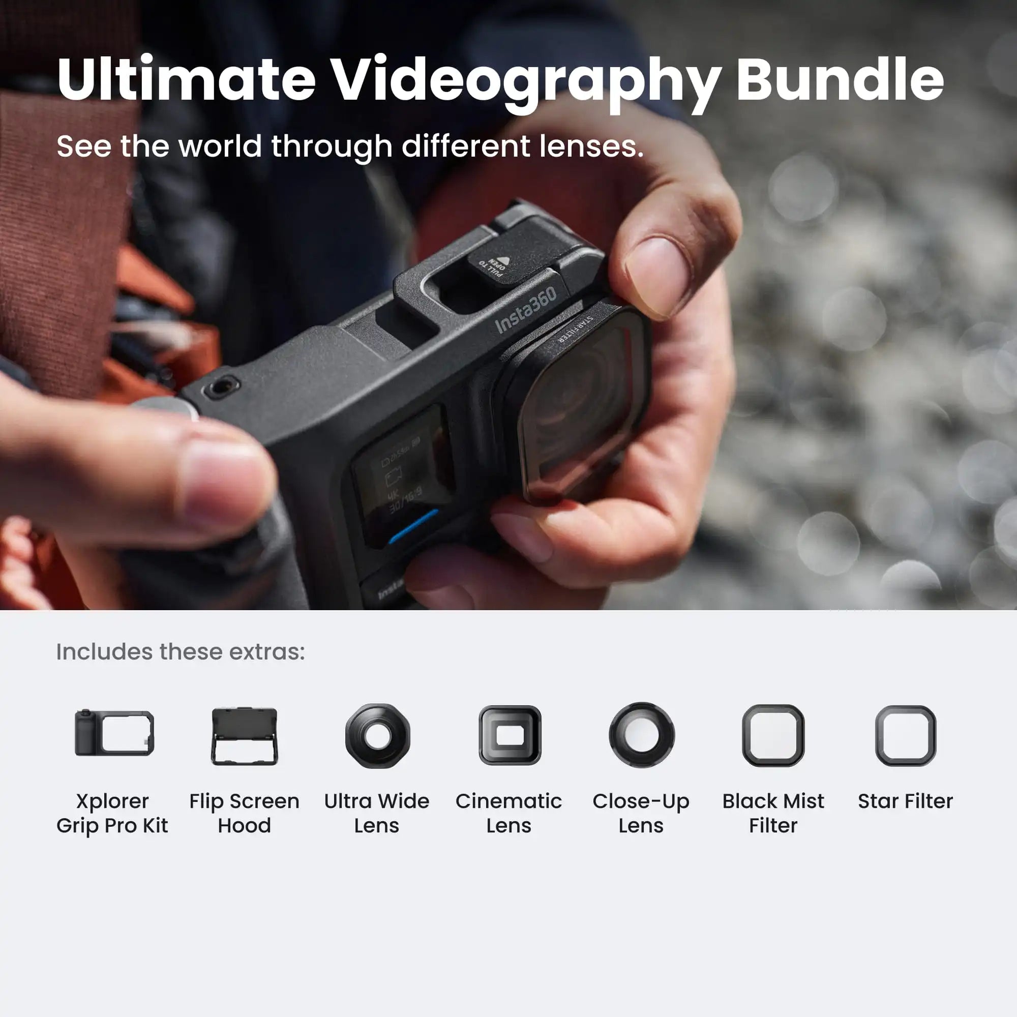 Insta360 Ace Pro 2 Ultimate Videography Bundle (Midnight Black)
