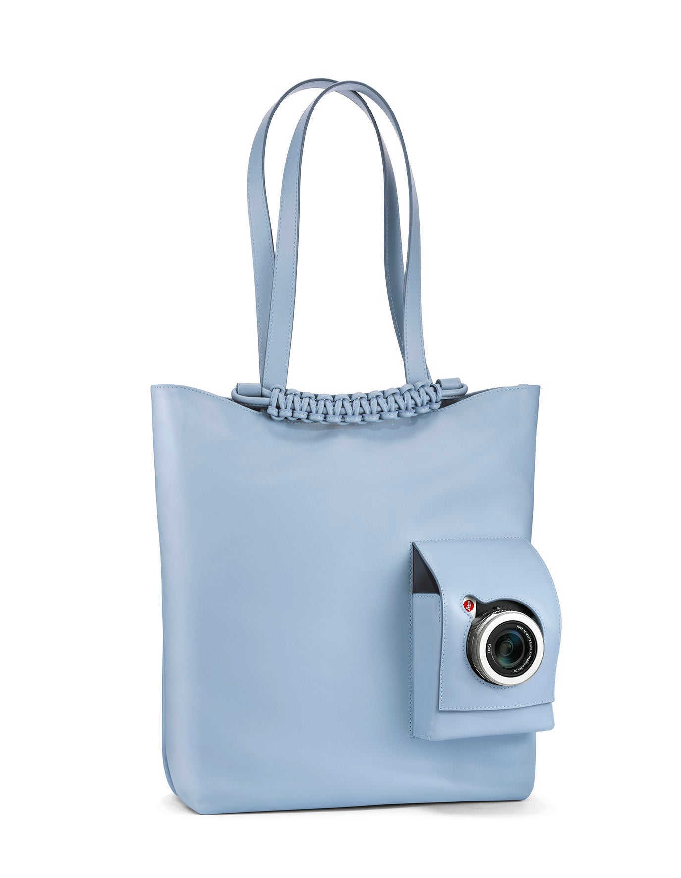 (YEAR END EXCLUSIVES - DISPLAY NEW) Shopping bag Summer 2019, leather, babyblue