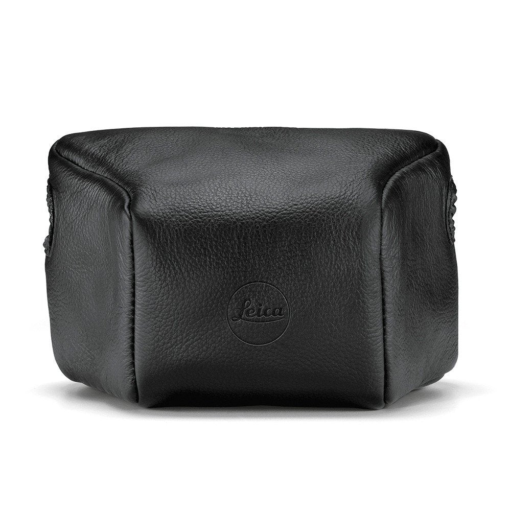 Leather Pouch, black, large front for M10