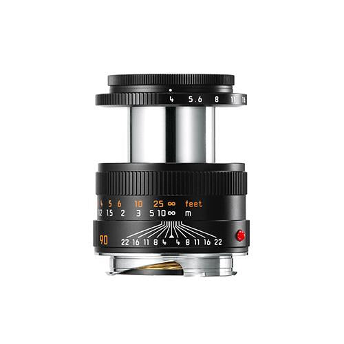 LEICA MACRO-ELMAR-M 90mm f/4, black anodized finish